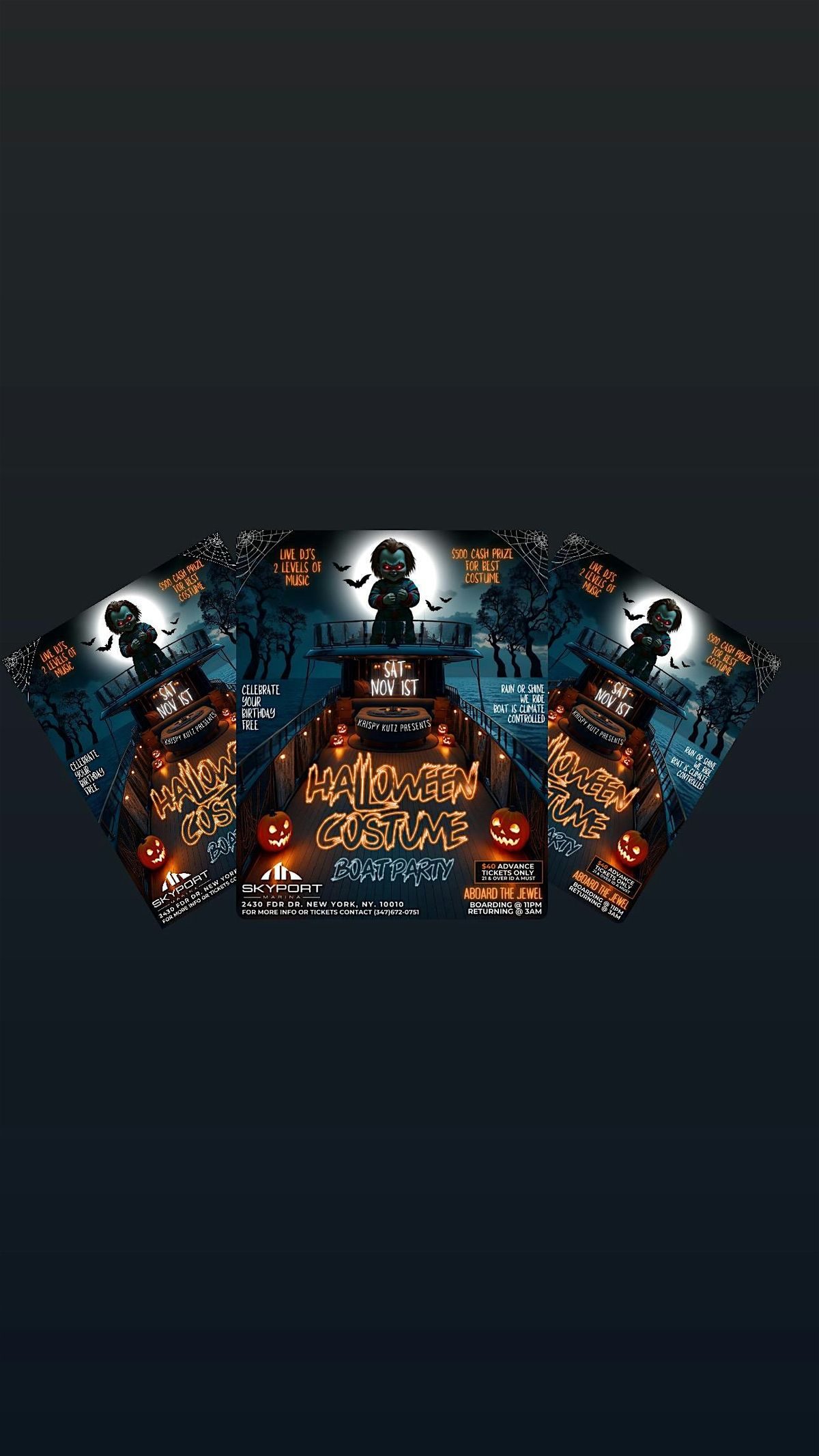 HALLOWEEN COSTUME BOAT PARTY