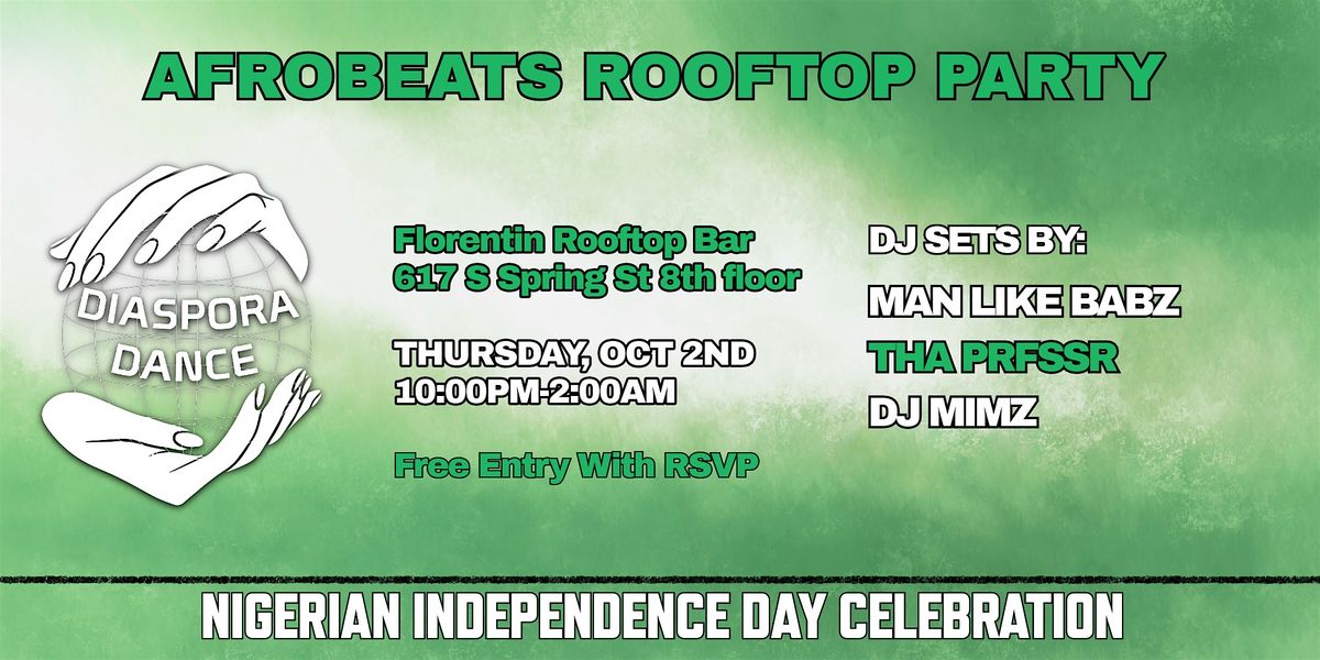 Afrobeats Rooftop Party (Nigerian Independence Day)