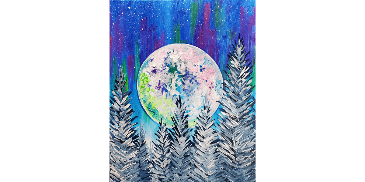 Bright Moon Through the Trees - Paint and Sip in Fishkill | Classpop!\u2122