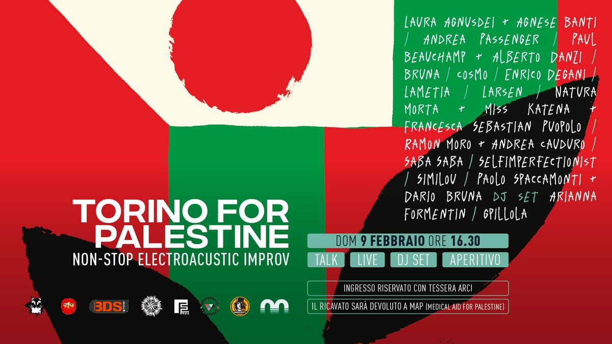 Torino for Palestine: talk, live e dj set - raccolta fondi @Magazzino sul Po 