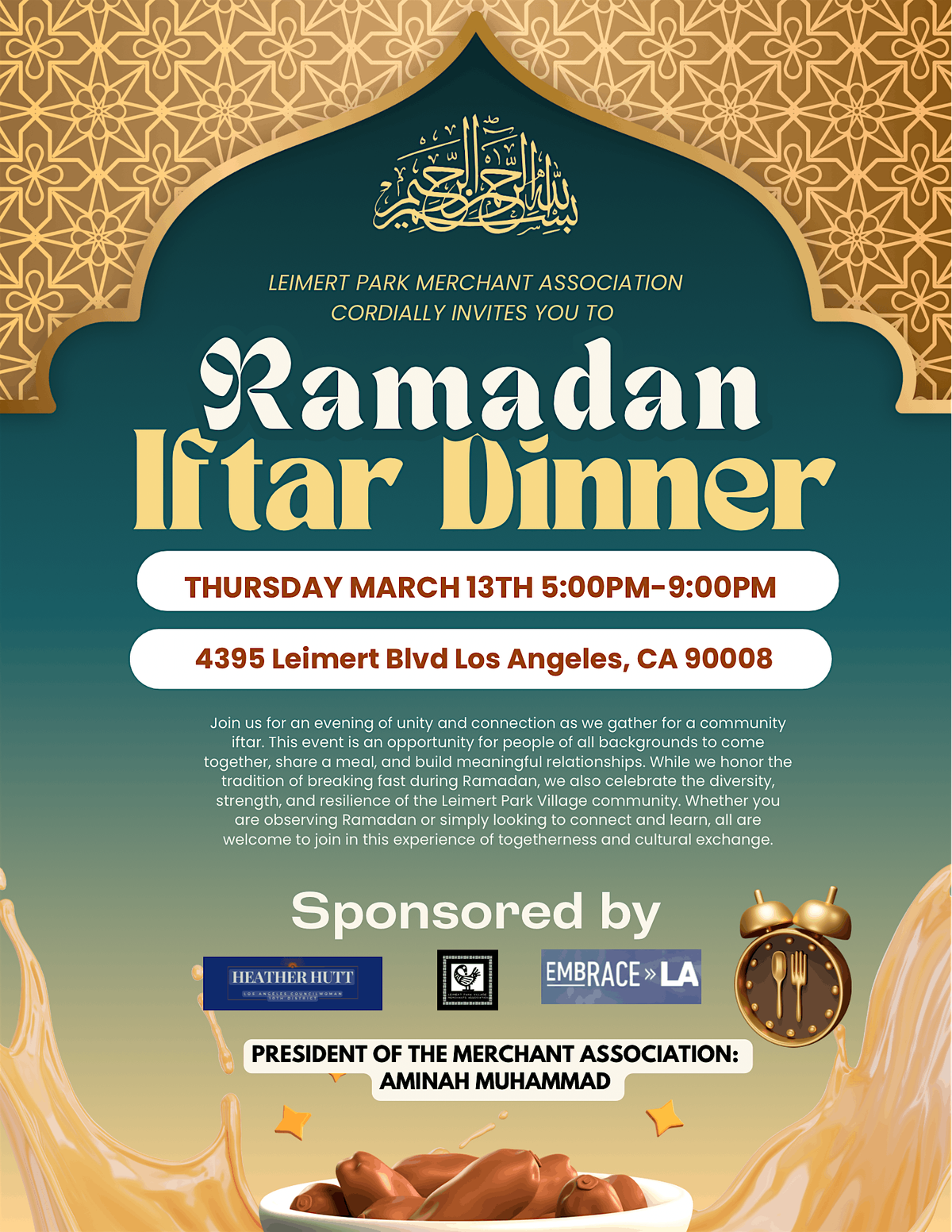 Leimert Park Ramadan Community Dinner