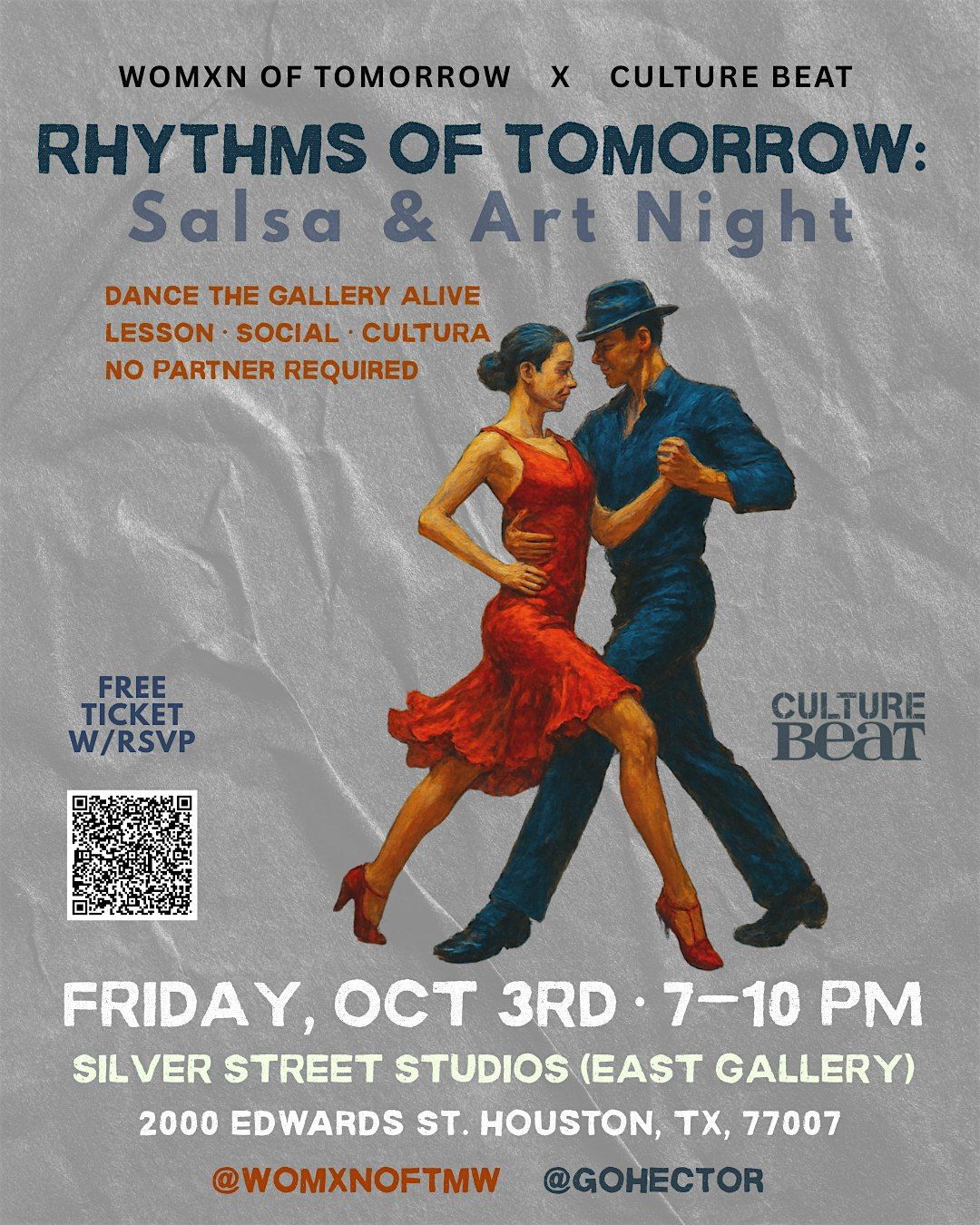 Rhythms of Tomorrow: Salsa & Art Night | Womxn of Tomorrow x Culture Beat