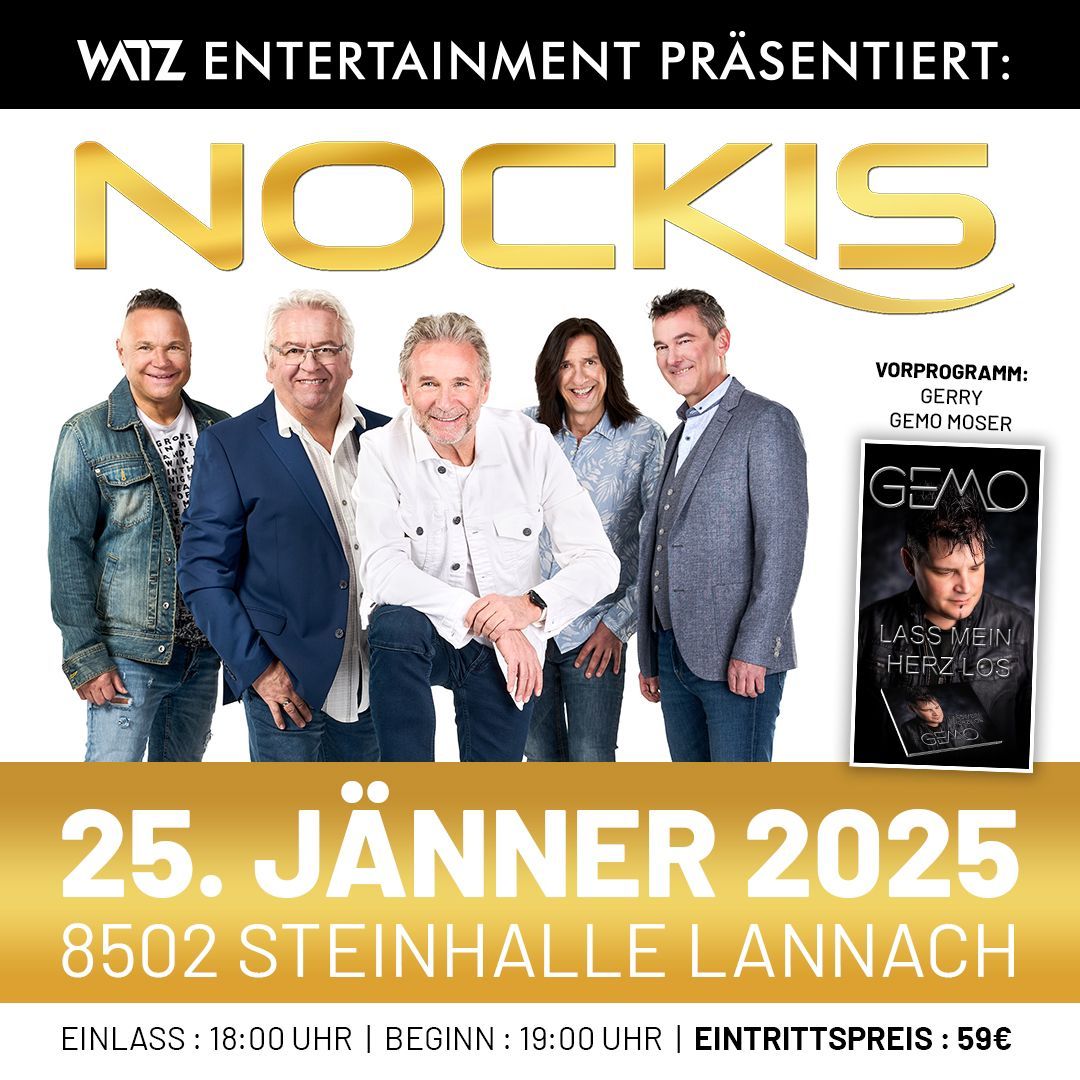  NOCKIS live on Stage | Steinhalle Lannach am 25.01.2025