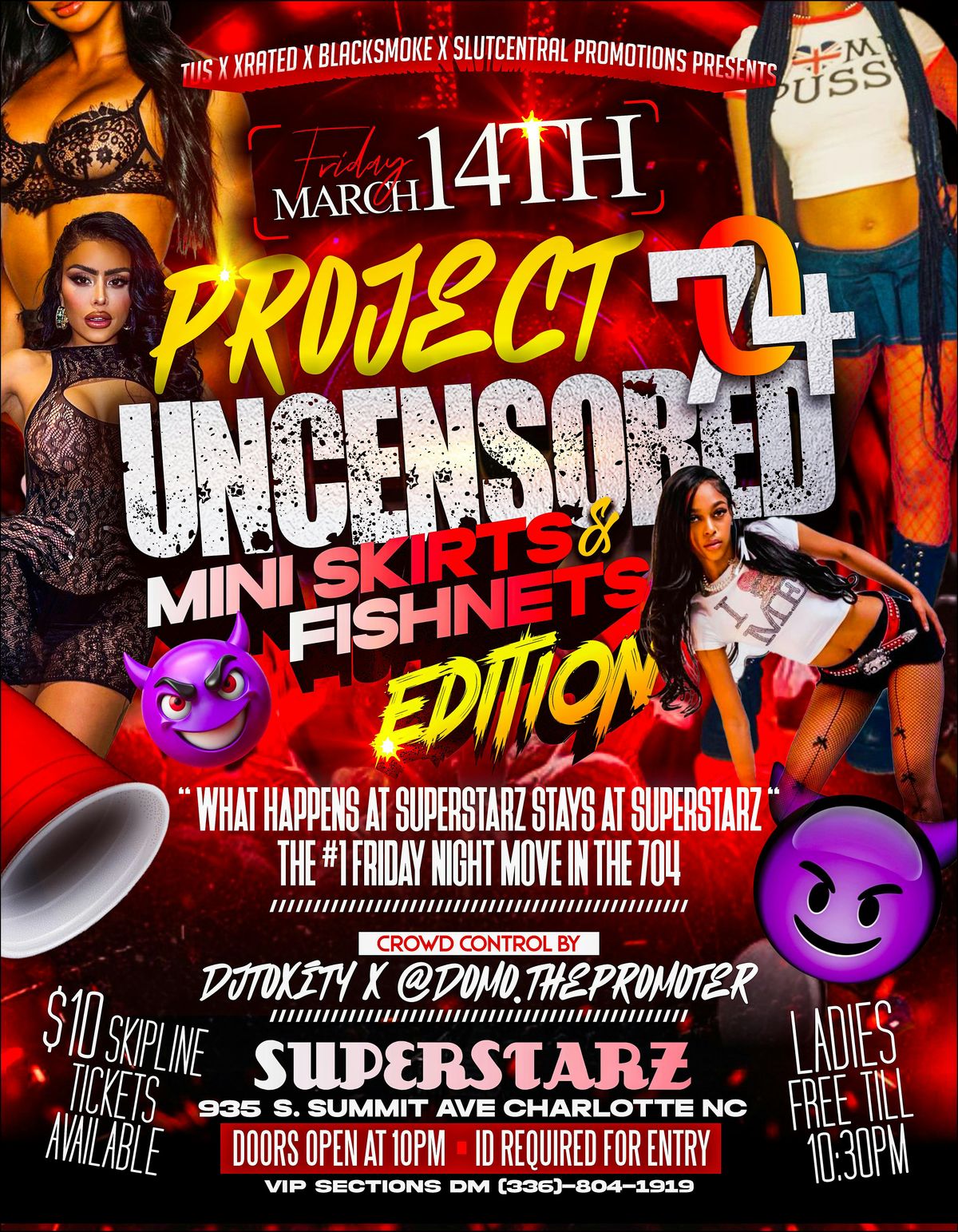 #TOOLITFRIDAYS PRESENTS | PROJECT 704 #UNCENSORED @ SUPERSTARZ CHARLOTTE