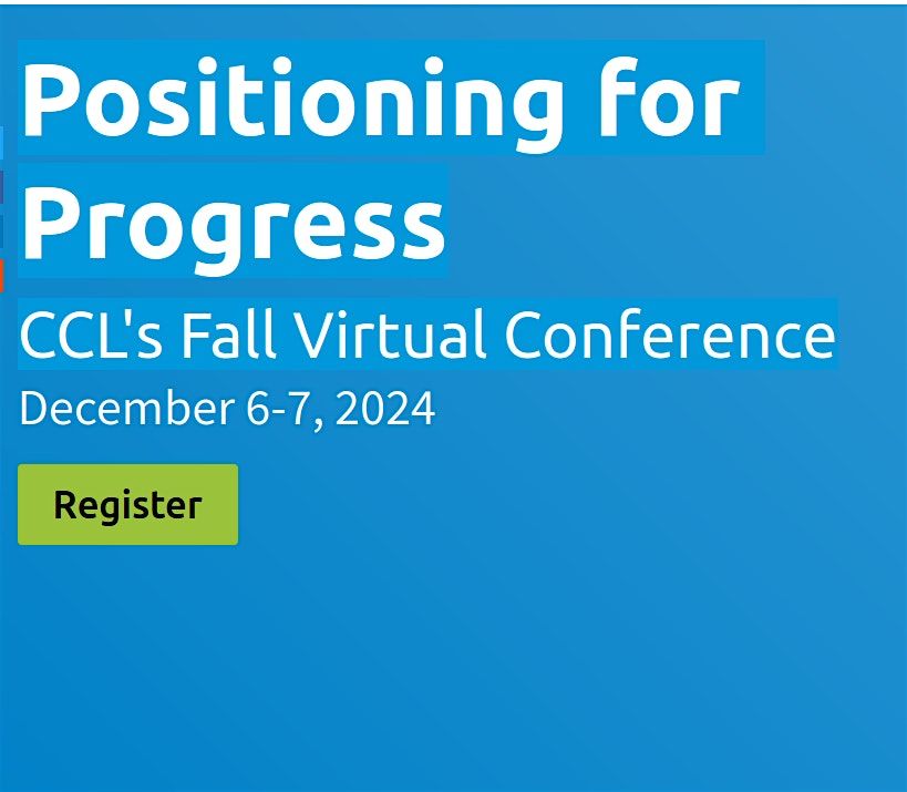 CCL Conference Watch Party: Positioning for Progress