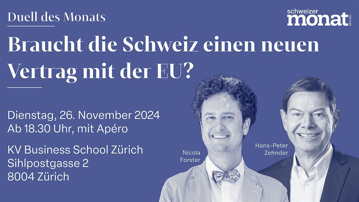 Braucht die Schweiz einen neuen Vertrag mit der EU?