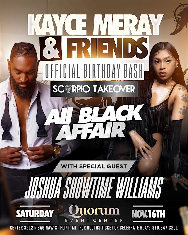 Joshua Showtime Williams Performing Live \u201cNasty\u201d Sat Nov 16th at \u201cQUORUM\u201d