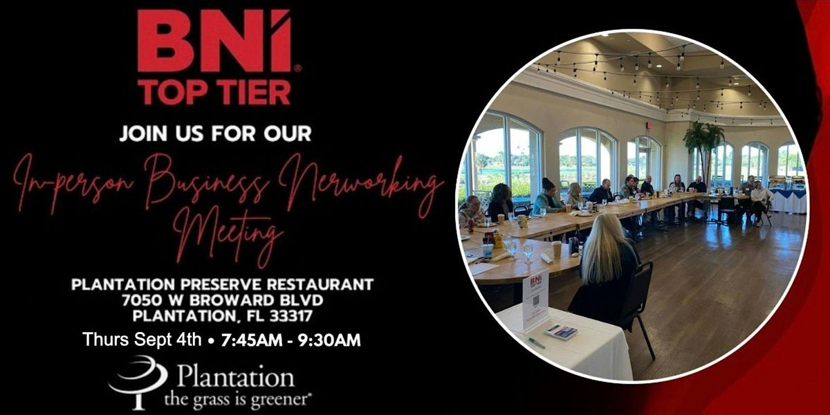 The Early Bird Gets the Referral: BNI Top Tier Networking Breakfast