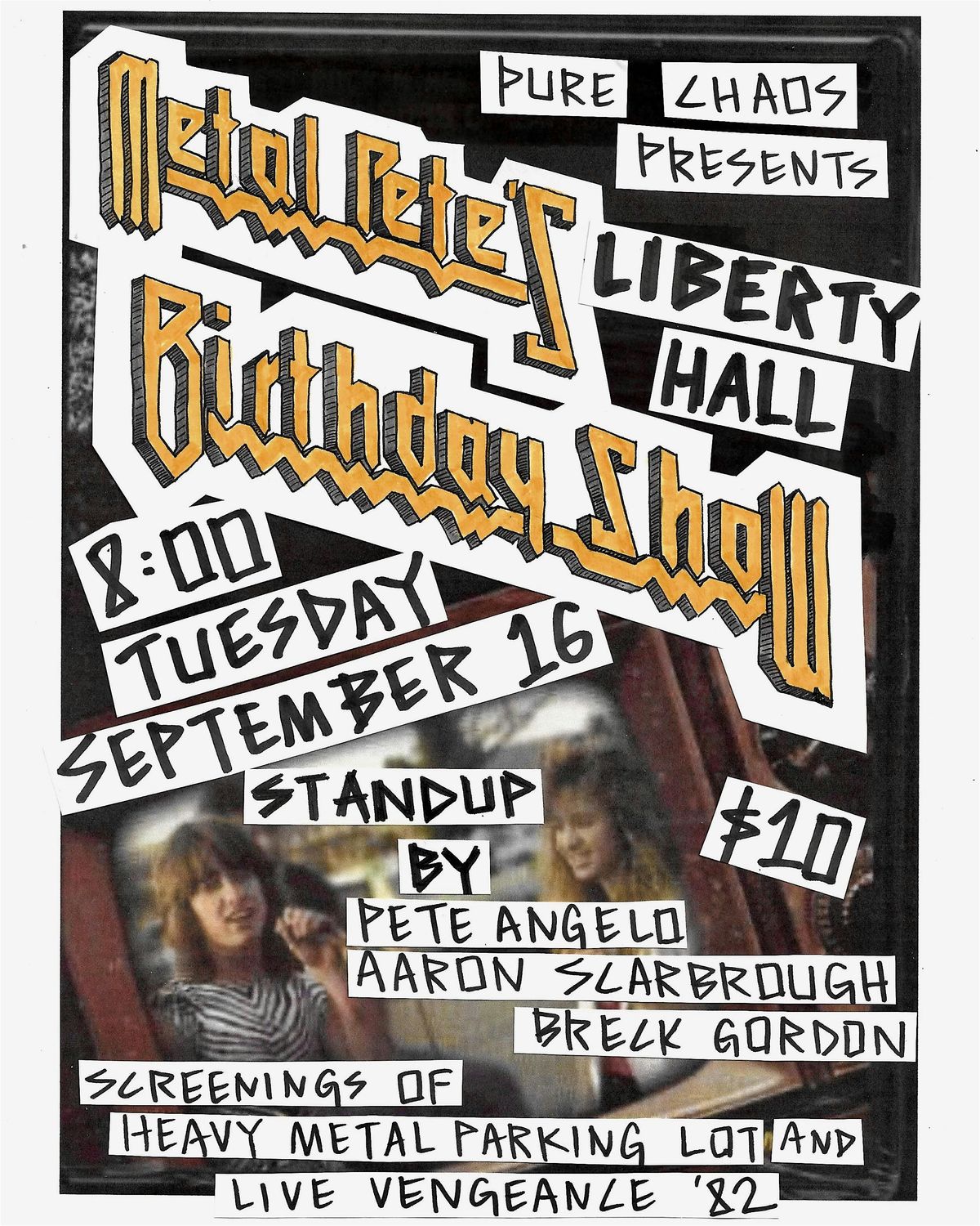 Comedy Show + Screening of Heavy Metal Parking Lot