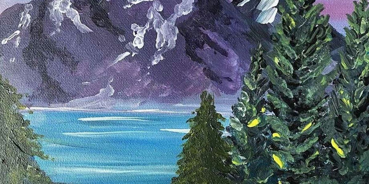 Happy Trees and Mtns - Paint and Sip by Classpop!\u2122