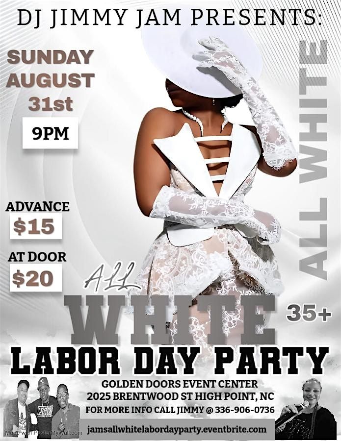DJ JIMMY JAM ALL WHITE LABOR DAY PARTY