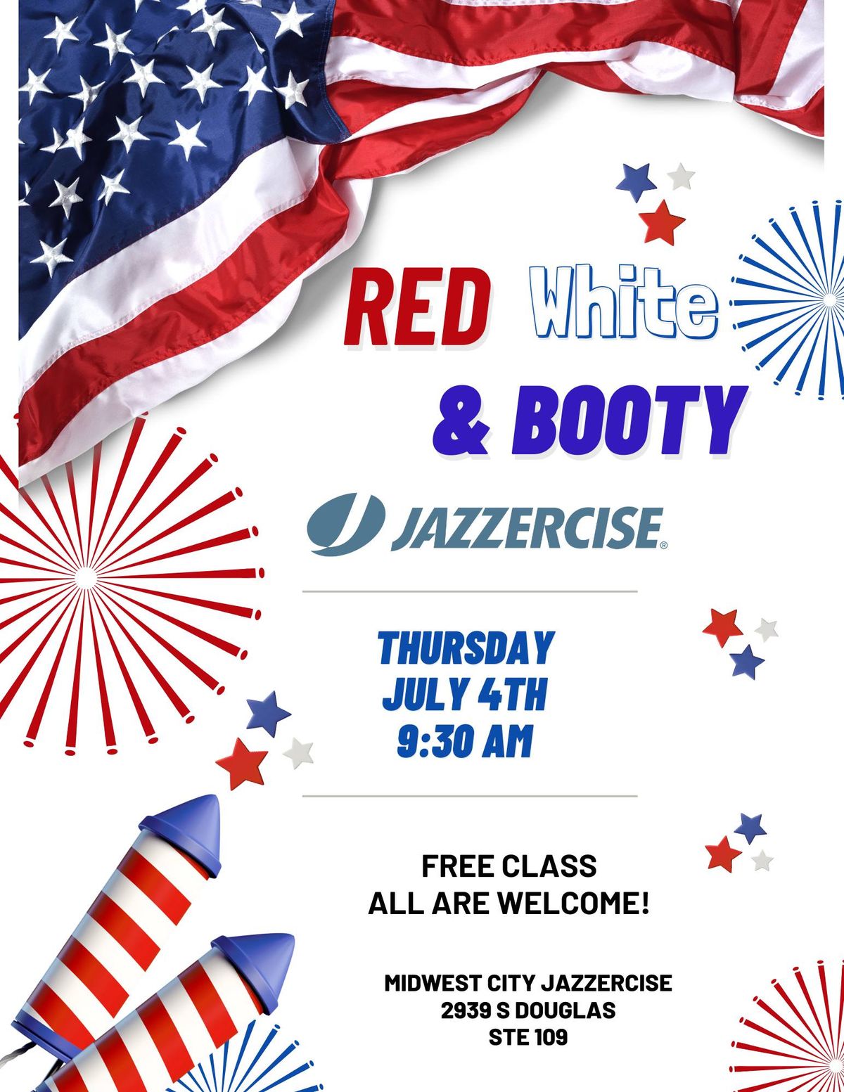 Red, White & Booty Free Class