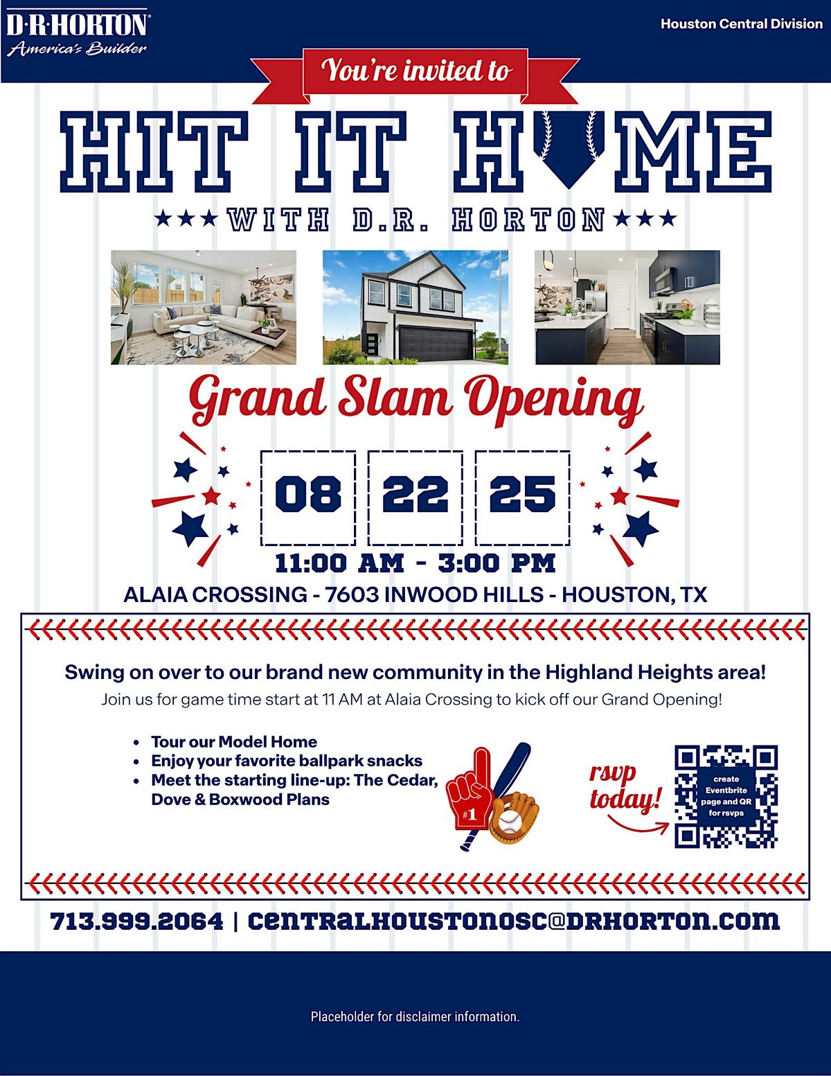 Hit it Home with D.R. Horton a Grand Slam Opening!
