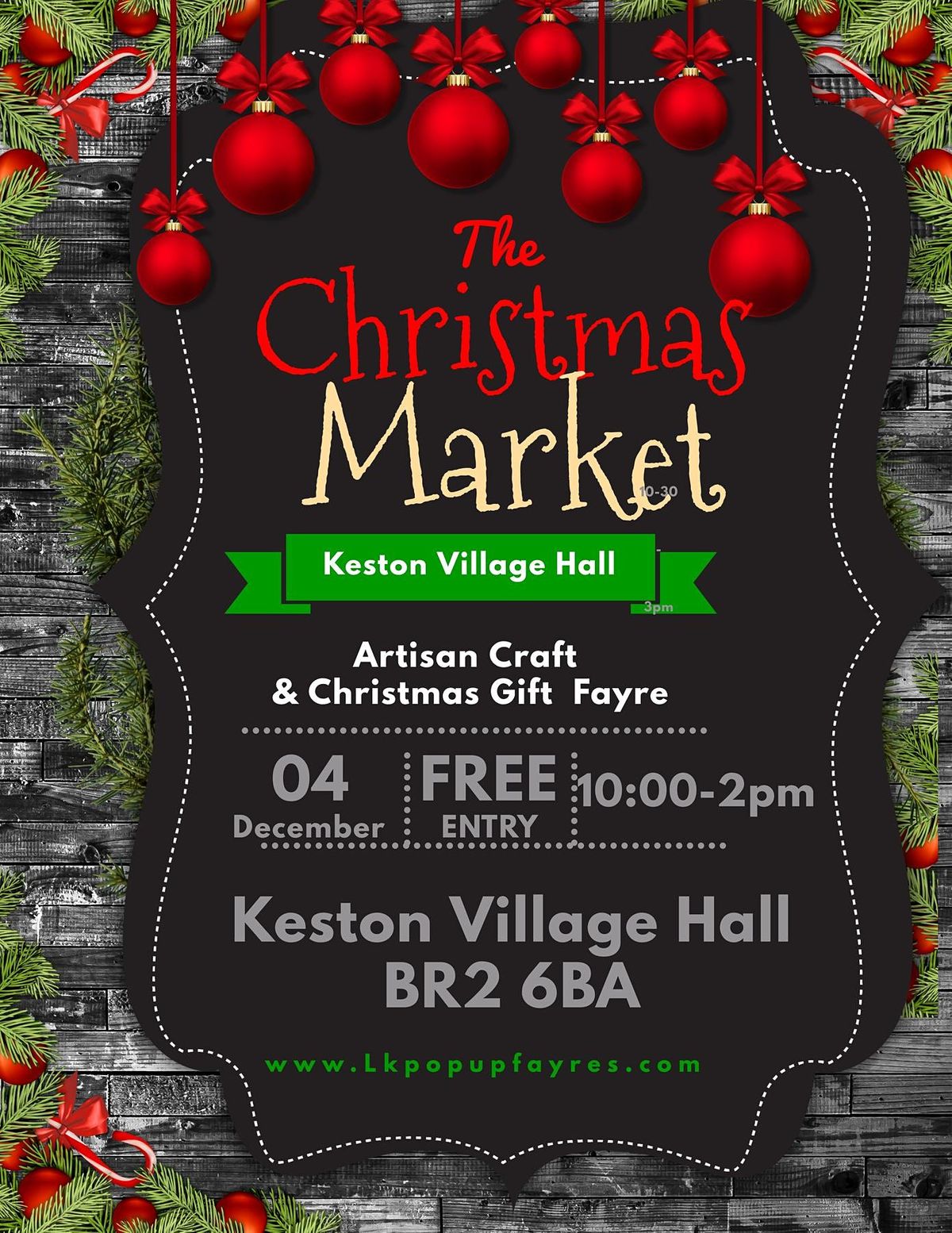 LK Christmas Artisan Craft & Gift Fayre Keston Village Hall