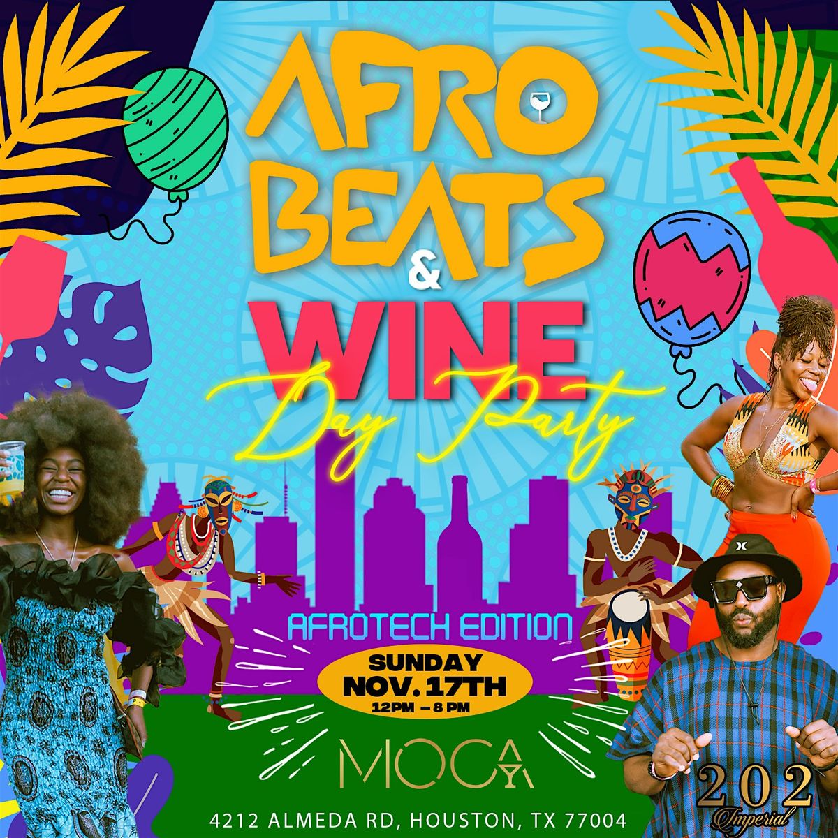 AFROBEATS & WINE HTX |  AfroTech 24\u2019 Pop-Up Day Party