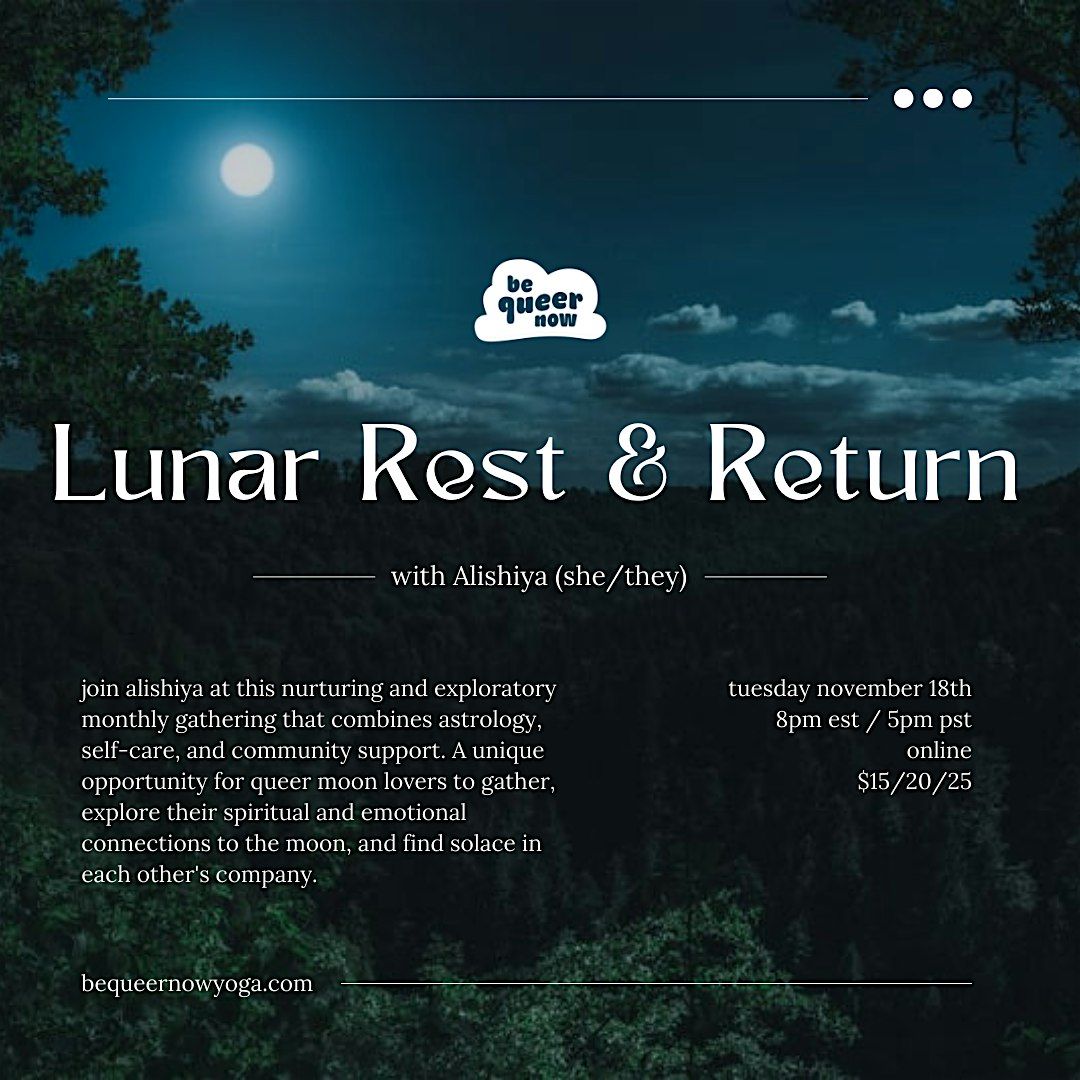 Lunar Rest + Return: March