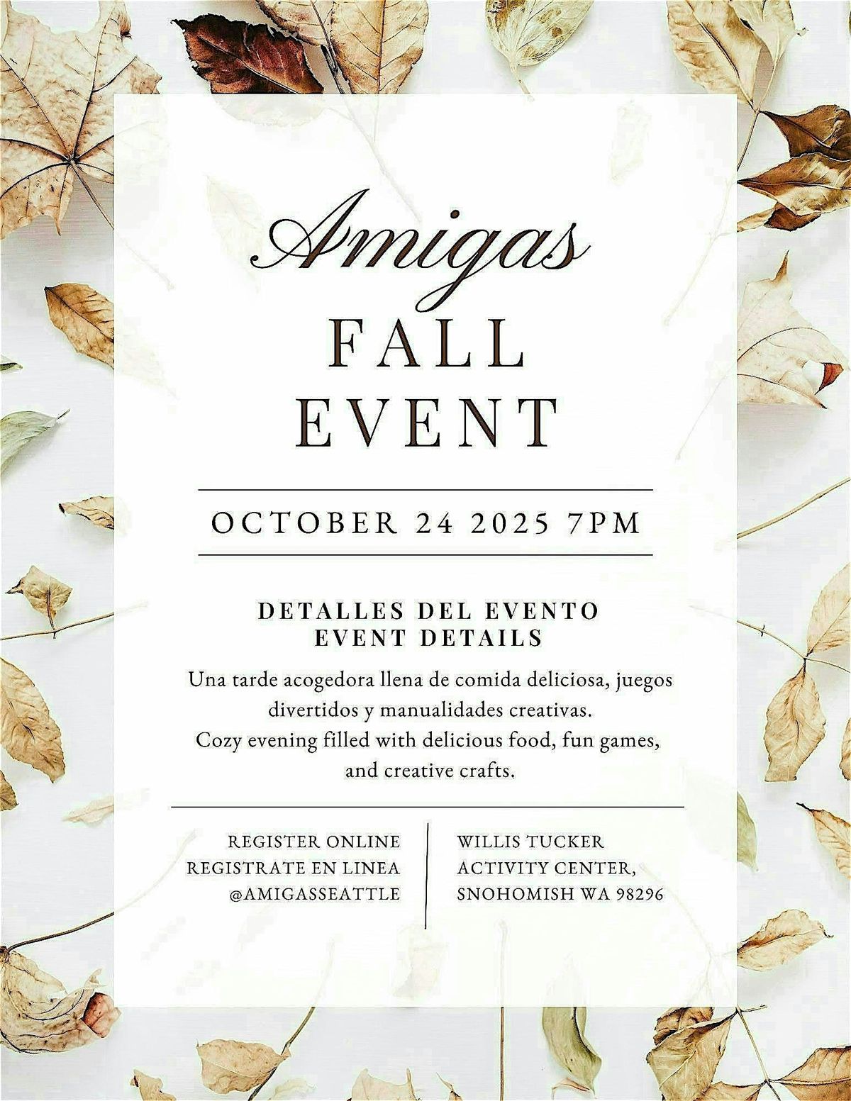 Amigas Fall Event