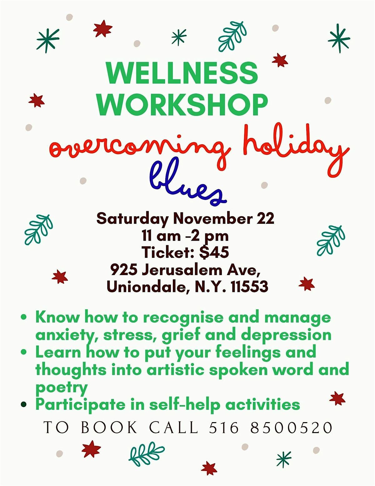 Wellness Workshop-Overcoming Holiday Blues
