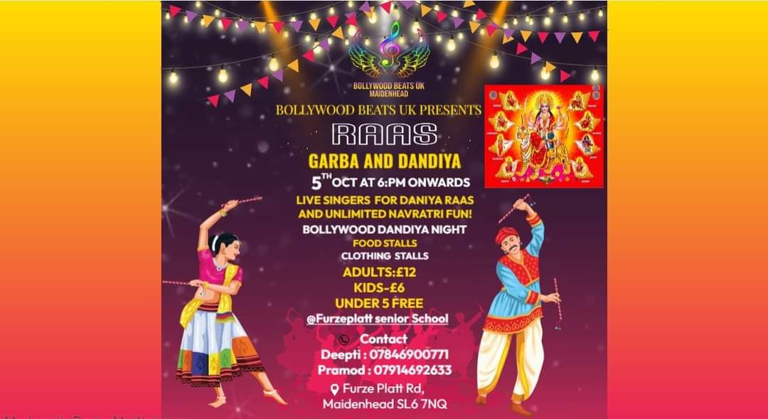 \nNavratri Raas Garba and Dandiya - Maidenhead