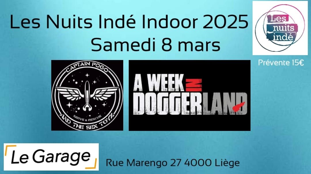 Les Nuits Ind\u00e9 Indoor 2025 au Garage Li\u00e8ge 