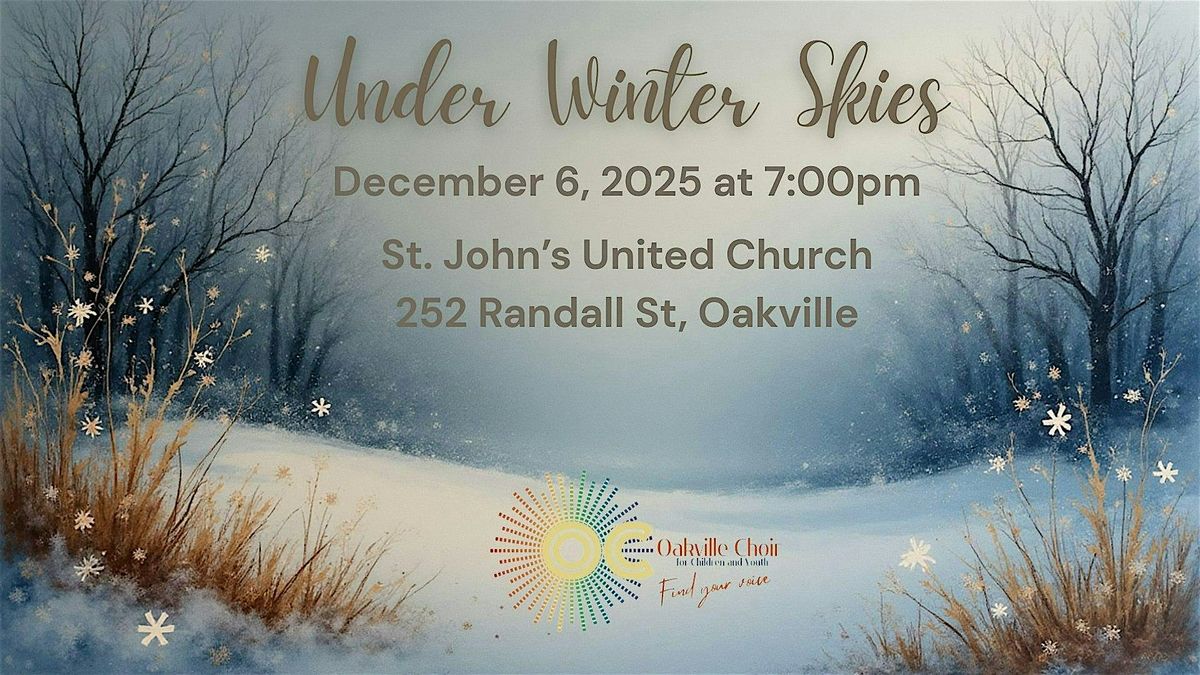 Under Winter Skies (7:00 PM, Intermediate & Senior Choirs)