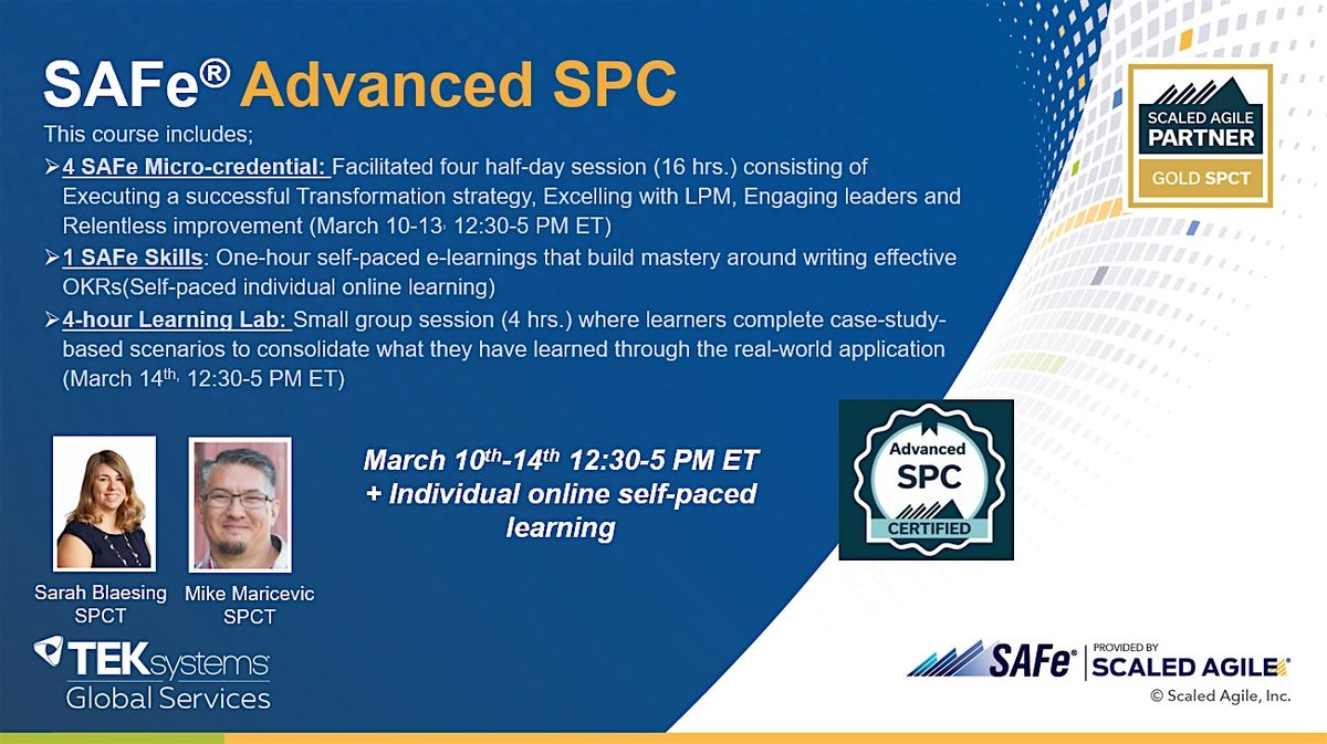 SAFe Advanced SPC