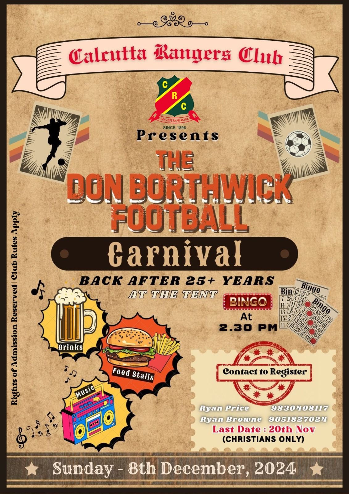 Don Borthwick Football Carnival!