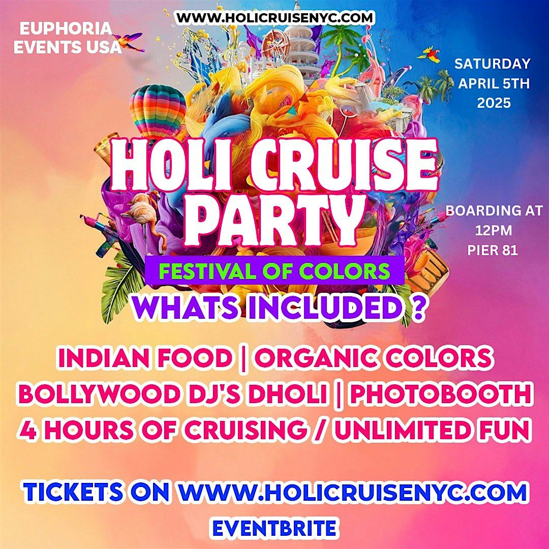 Holi Cruise Nyc : Festival of Colors Cruise party