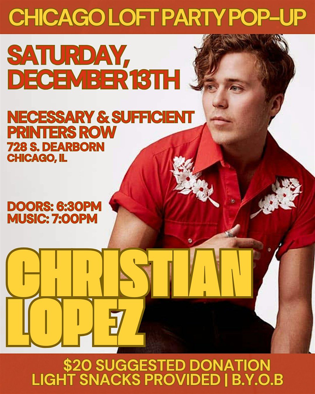 Chicago Loft Party pop-up with Christian Lopez