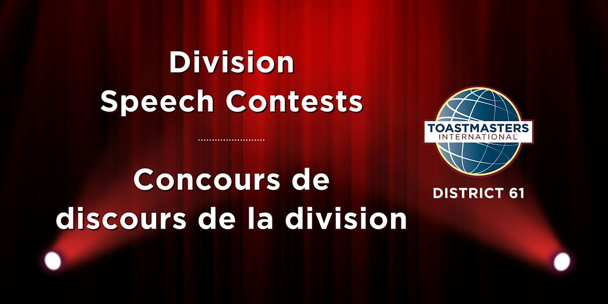 Toastmasters District 61 Division G Speech Contests (EN+FR)