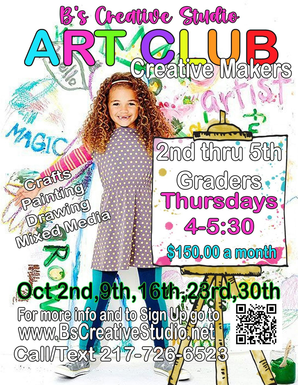 Art Club (Creative Makers-Ages 3rd,4th,5th)