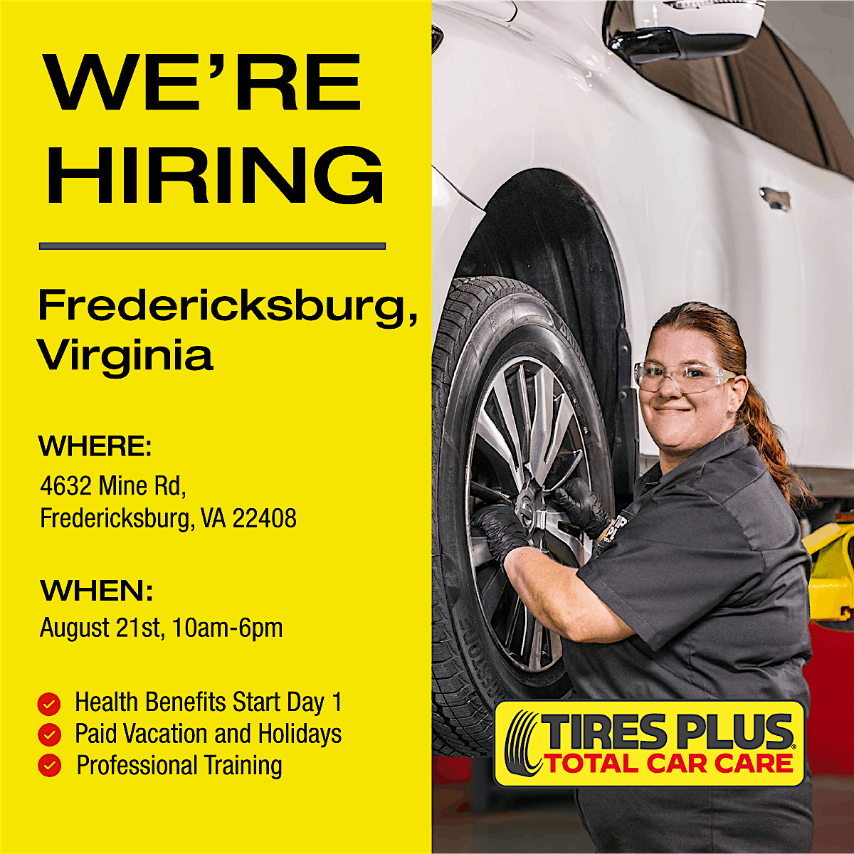 Tires Plus Hiring Event - Fredericksburg, VA