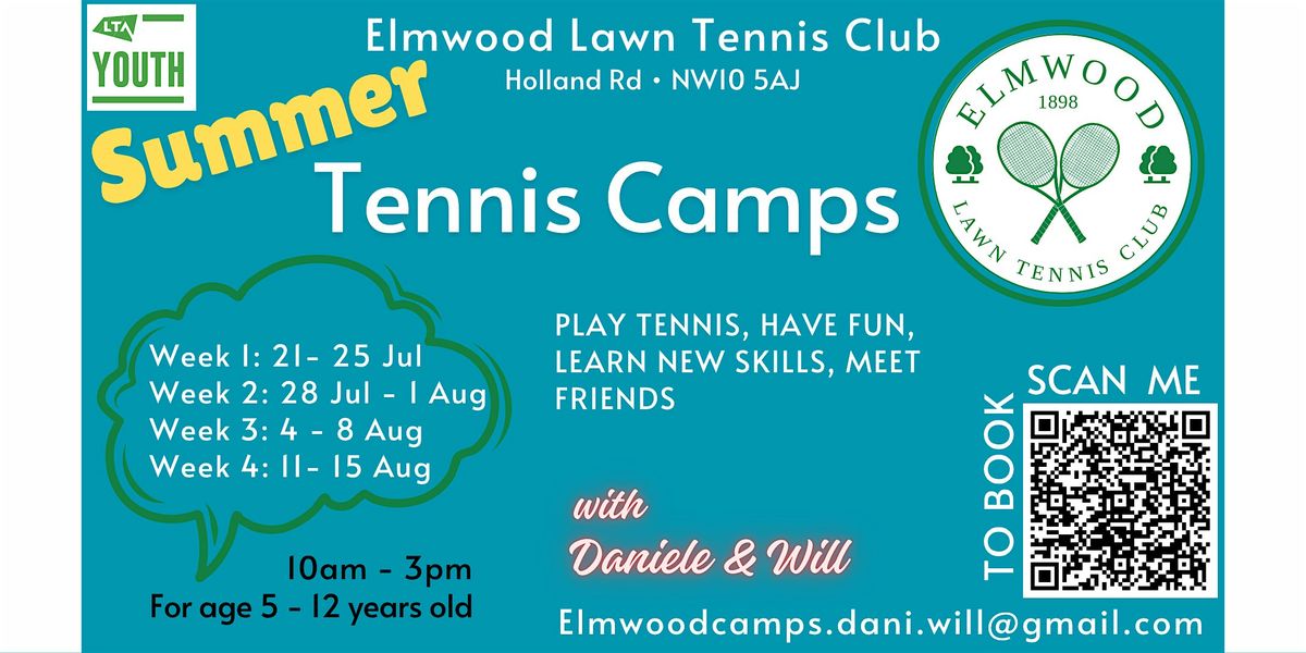 Elmwood Juniors Summer Tennis Camps with Daniele & Will