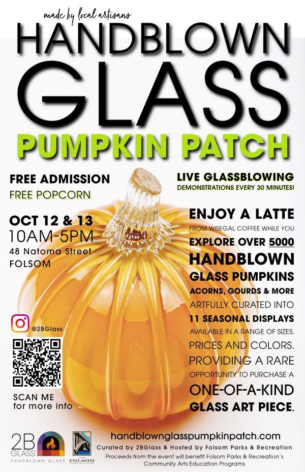 Handblown G L A S S  Pumpkin Patch @ Gallery 48 Natoma!