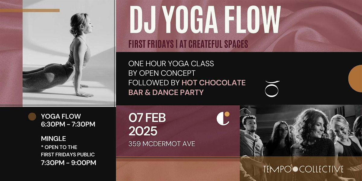 First Fridays: DJ Yoga Flow at Createful Spaces