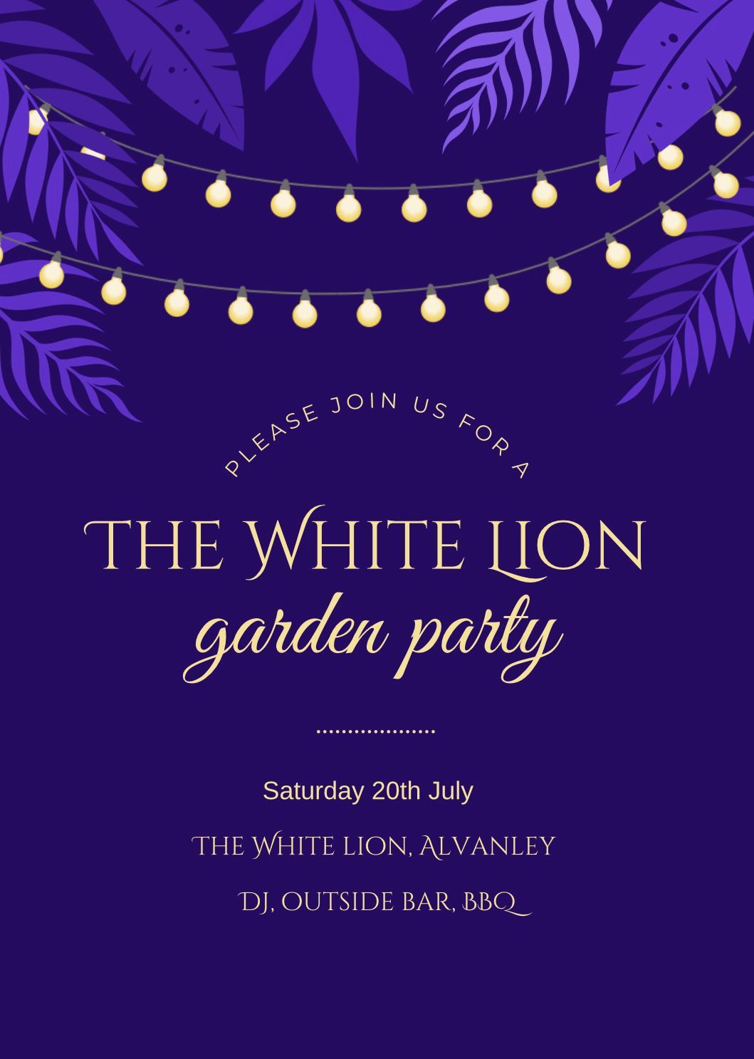 The White Lion Garden Party