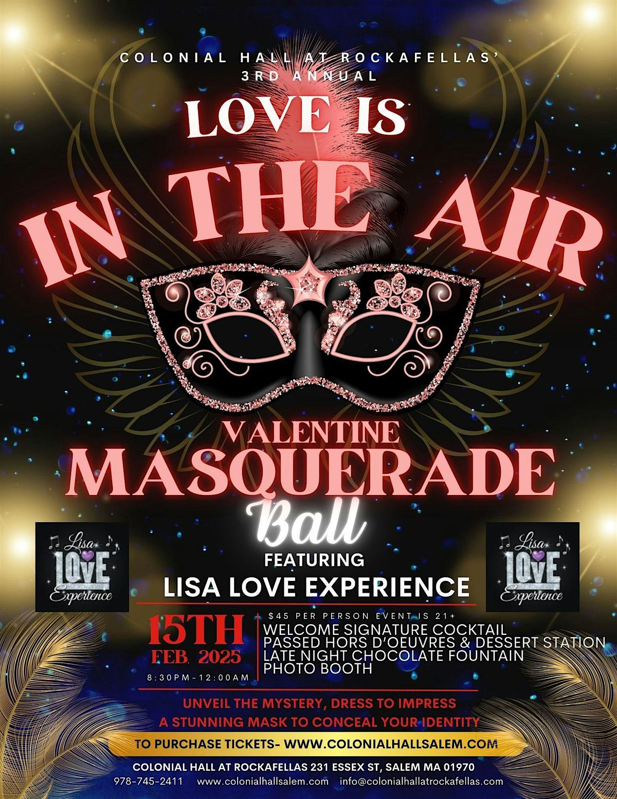 "Love is in the Air" -  Valentine Masquerade Ball