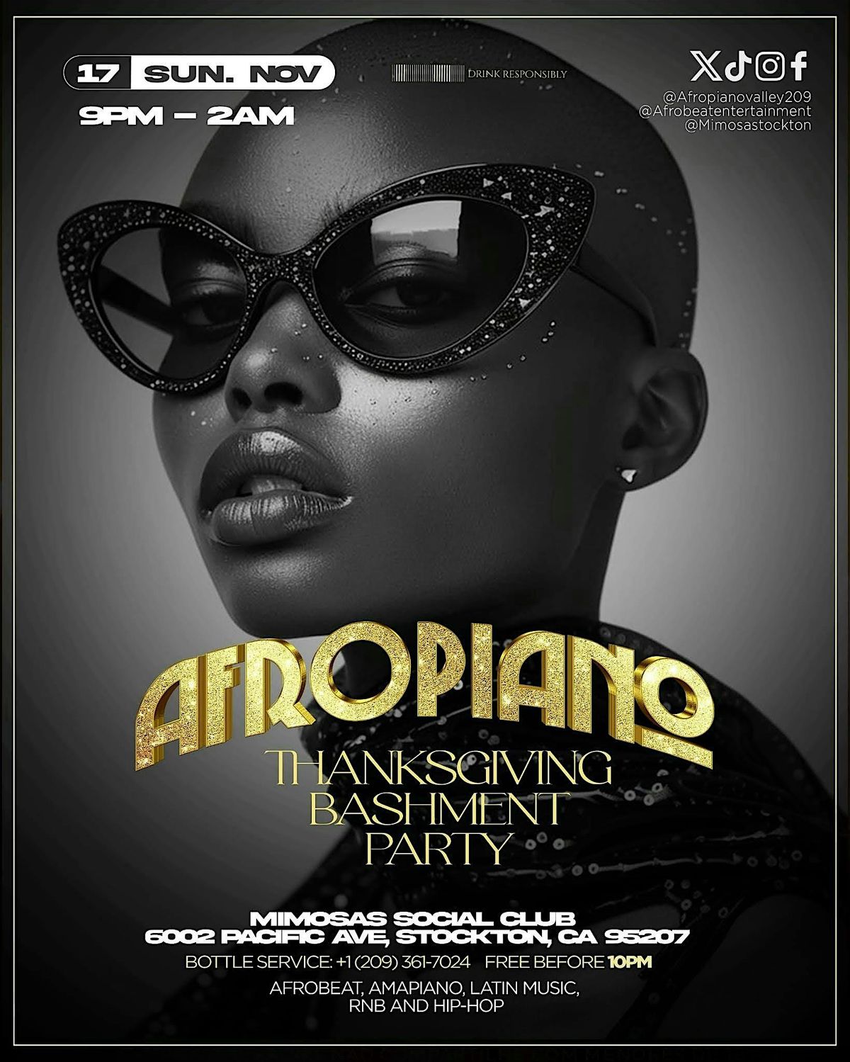 Afropiano Thanksgiving bashment PARTY