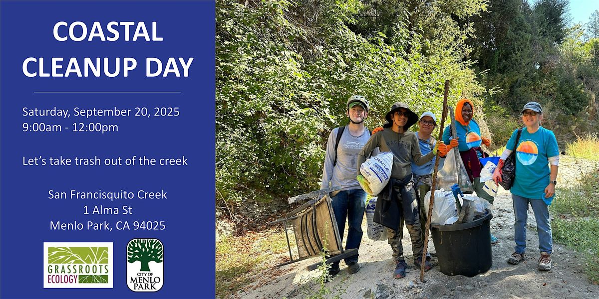 2025 Coastal Cleanup Day at San Francisquito Creek