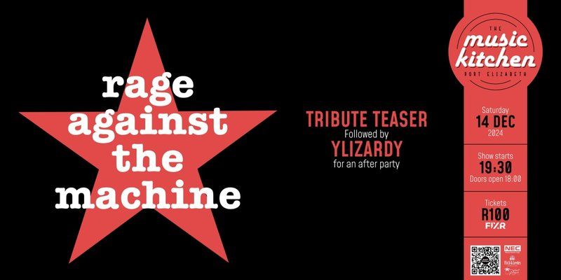 Rage Against the Machine Tribute followed by YLizardY afterparty