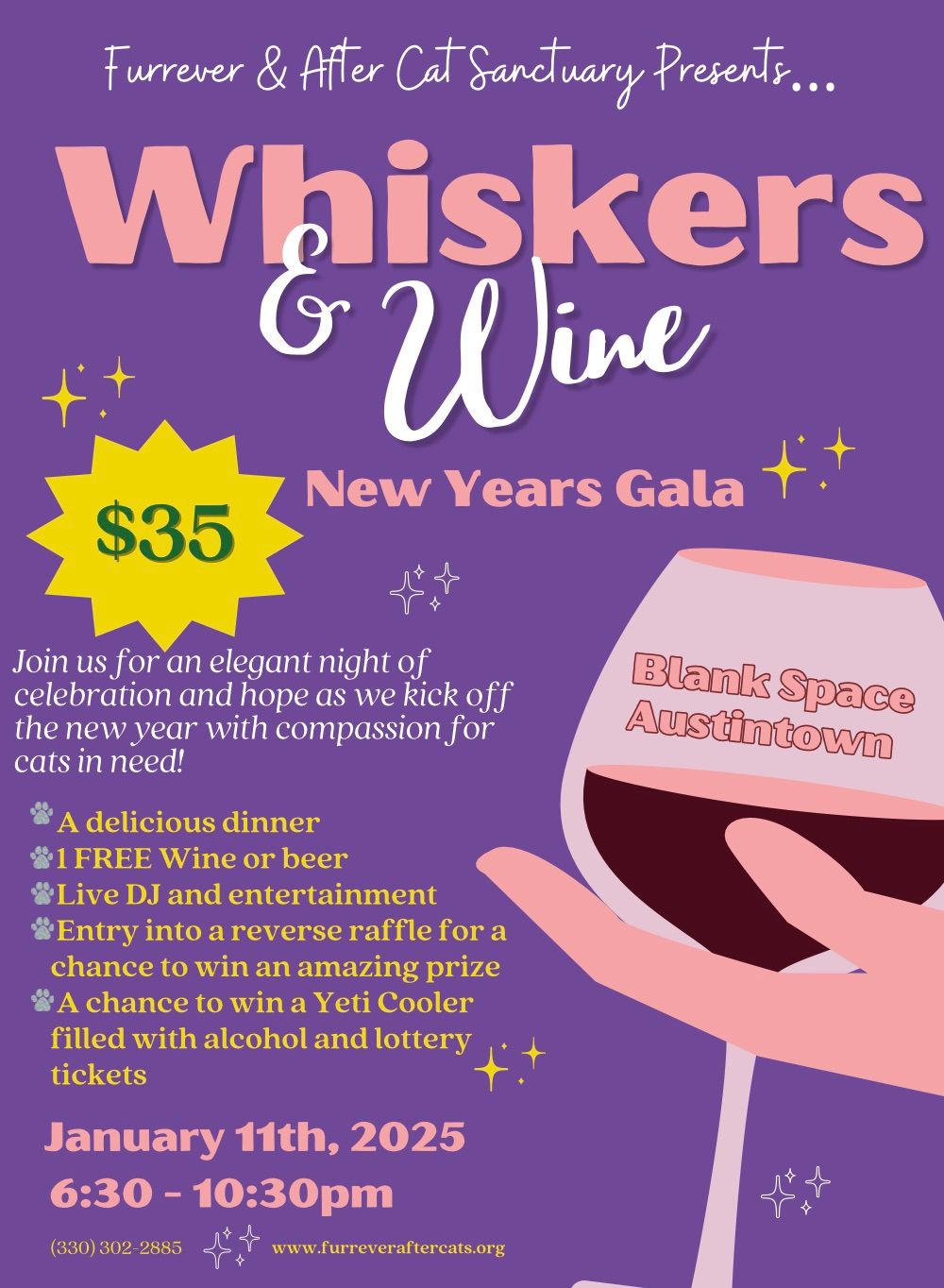 Whisker\u2019s & Wine: New Years Gala 