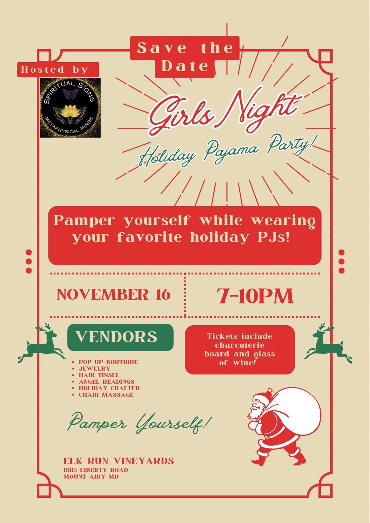 Girls Night Out: Holiday Pajama Party