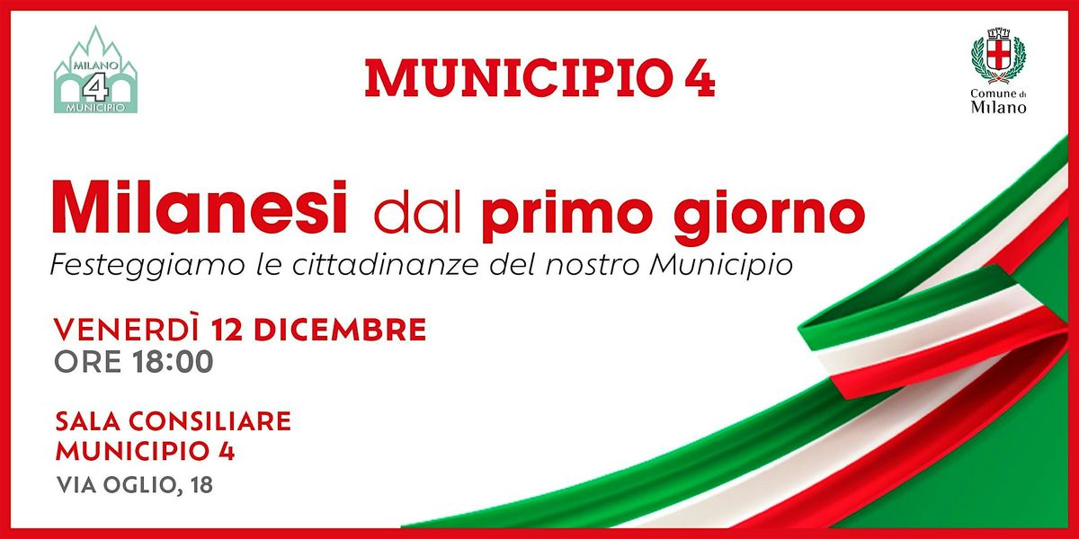 Milanesi dal primo giorno - Municipio 4