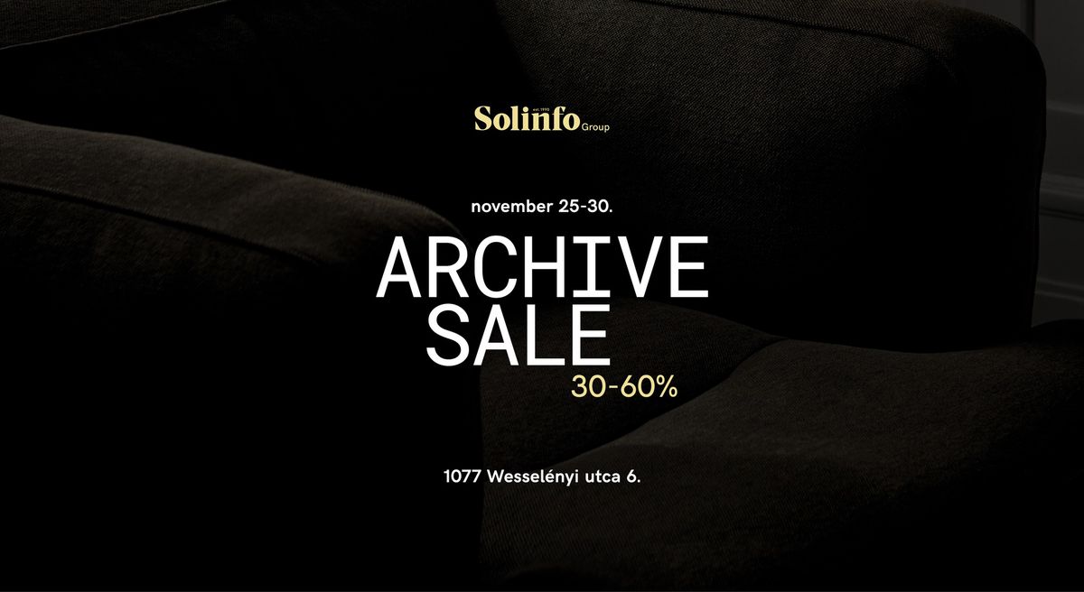 Solinfo ARCHIVE SALE