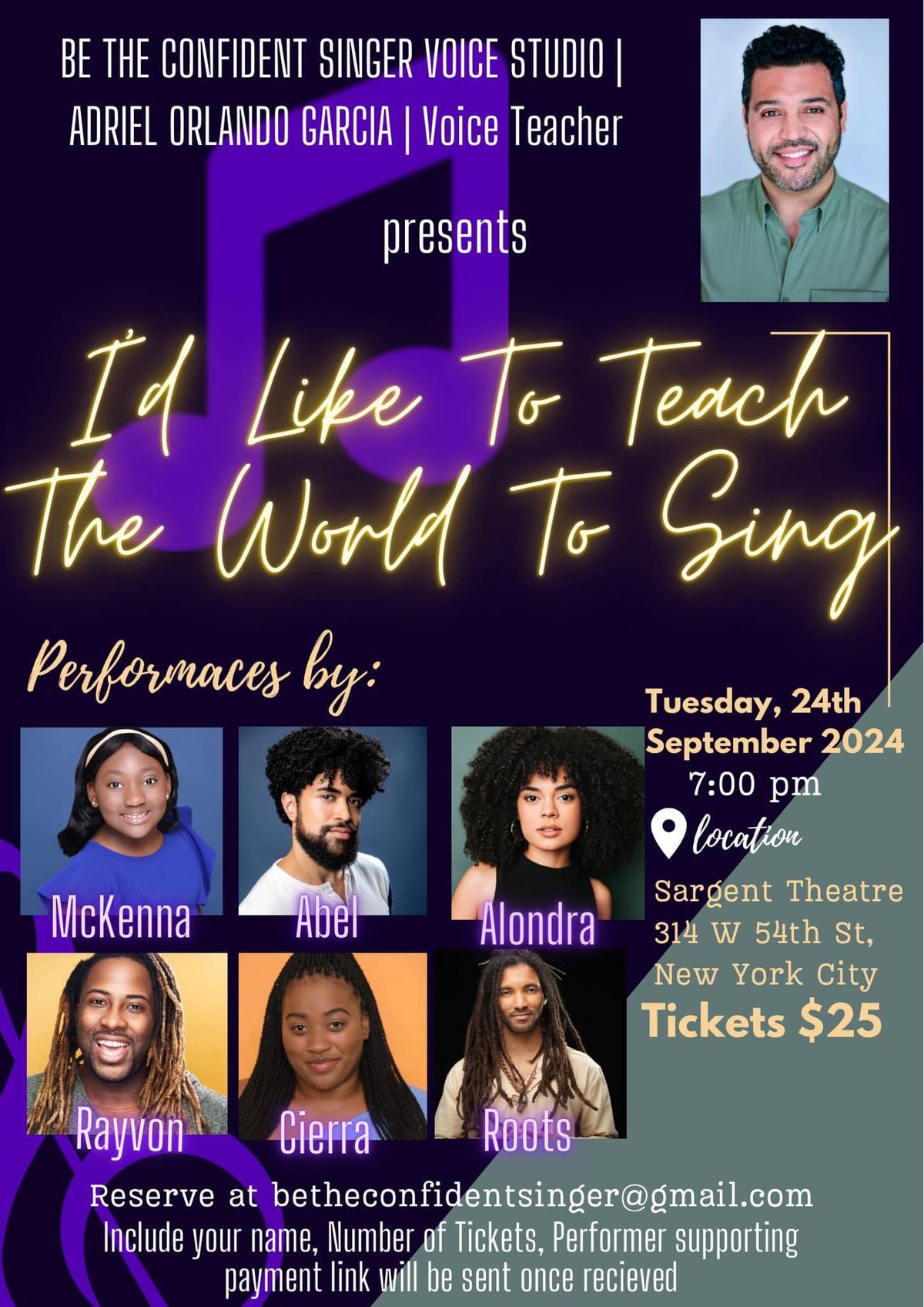 I\u2019D LIKE TO TEACH THE WORLD TO SING Showcase