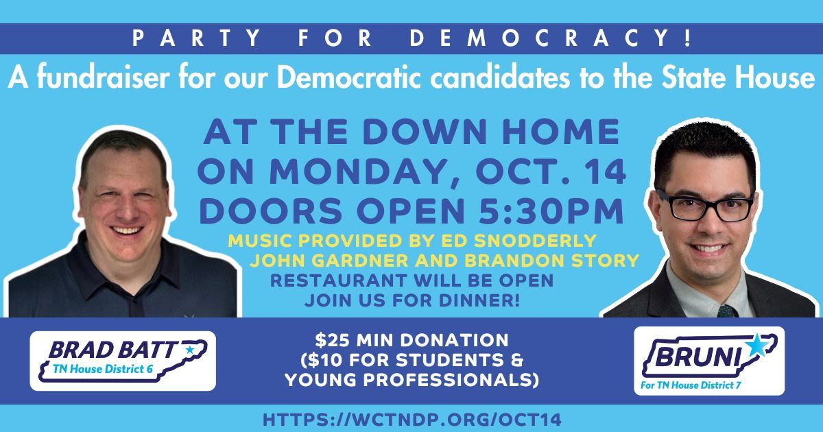 Party for Democracy! A joint fundraising for Democratic candidates to the State House