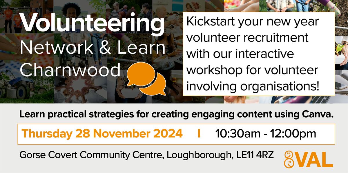 Volunteering Network and Learn - Charnwood