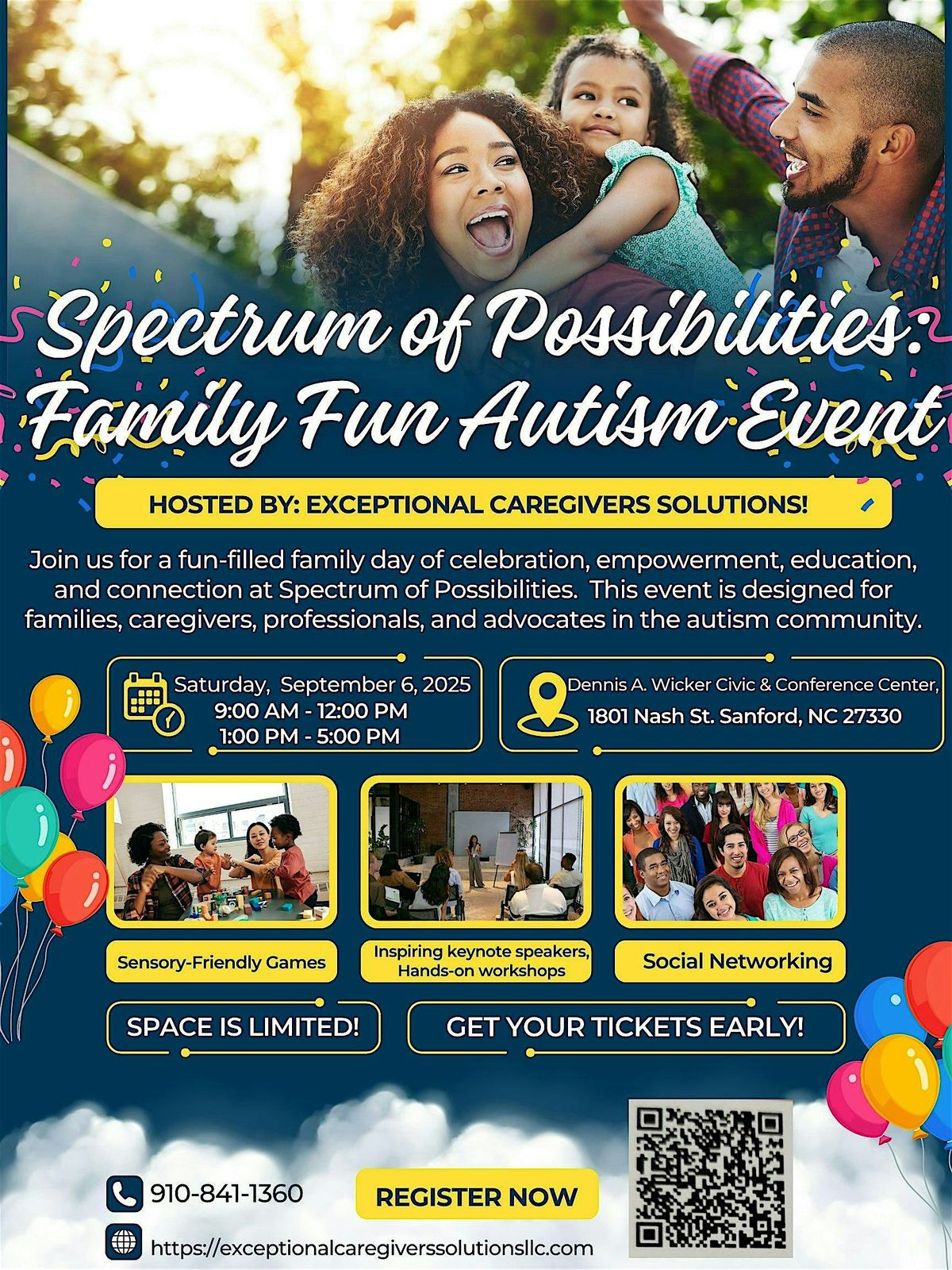 Spectrum of Possibilities: Family Fun Autism Event