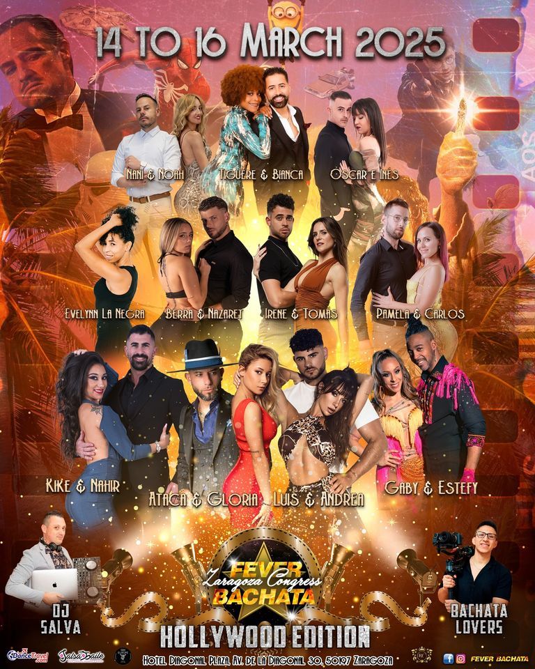 Fever Bachata Zaragoza Congress 2025 (Hollywood Edition) - promo code BACHALOVE