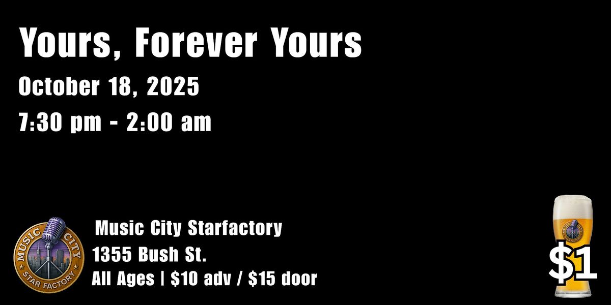 Yours, Forever Yours - Live at Music City Starfactory | Bedroom Screamo